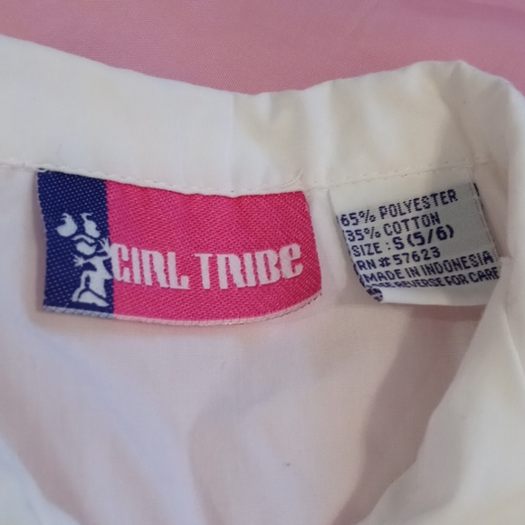 Button Down sleeveless Girls Shirt - Picture 3 of 10